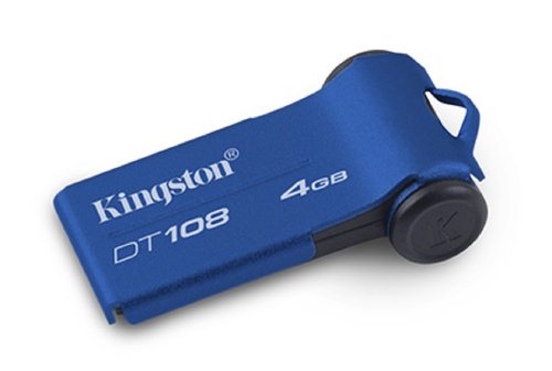 Imagen principal de Kingston Datatraveler 108 - Unidad Flash USB - 4 GB - USB 2.0 - Azul