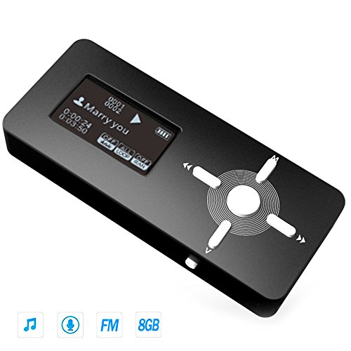 Imagen principal de Mini Reproductor de MP3 (8 GB de Capacidad, Pantalla LCD) - Color Negr