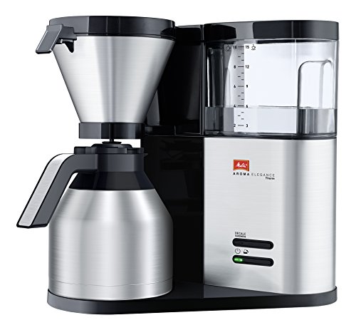 Imagen principal de Melitta AromaElegance - Cafetera de goteo, 1000 W, color plateado