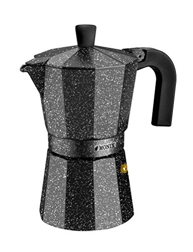 Imagen principal de Monix Vitro Rock-Cafetera Italiana de Aluminio, 9 Tazas, 11 cm