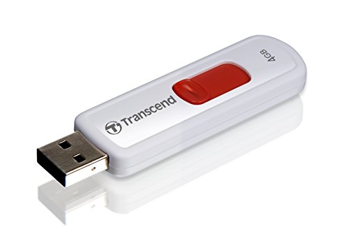 Imagen principal de Transcend JetFlash 530 - Memoria USB de 4 GB, Color Blanco y Rojo