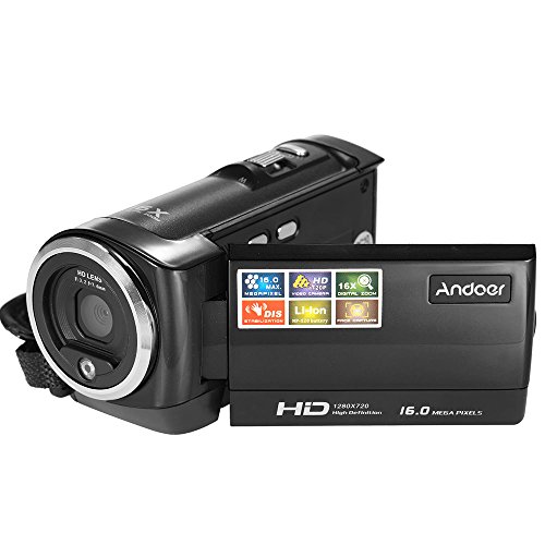 Imagen principal de Andoer&Reg; - VideocÁMara PortÁTil Dv/Dvr, Pantalla LCD Hd, 16&Nbsp;