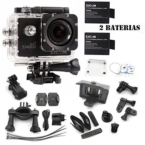 Imagen principal de ®ANDROGEEK_ES CAMARA DEPORTIVA SJCAM SJ4000 WIFI NEGRA 100% ORIGINAL 