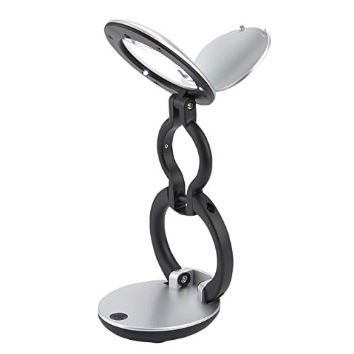 Imagen principal de Carson Lupa y Lámpara de Escritorio DeskBrite Mini con Aumento de 3X 
