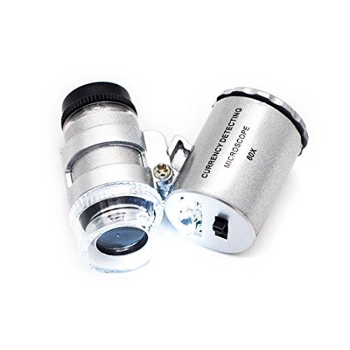 Imagen principal de JLERU Microscopio LED Mini 60X joyería Lupa Iluminada Lentes Aumentos