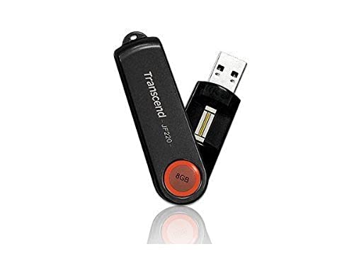 Imagen principal de Transcend JetFlash 220 - Memoria USB de 8 GB, Color Rojo