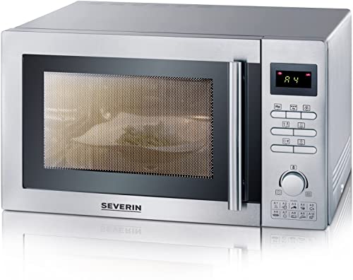 Imagen principal de Severin MW 7868 Microondas con Grill y convección, 900 W, Plata y Neg