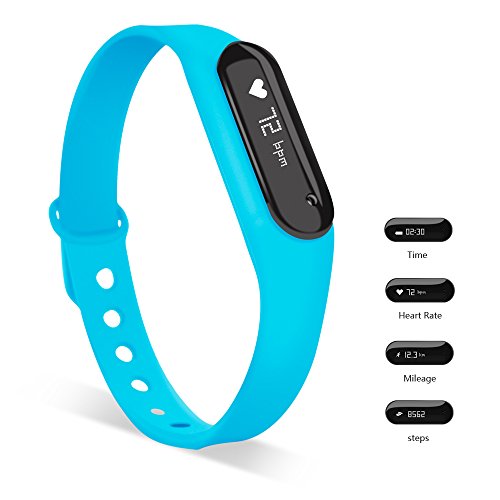 Imagen principal de YUNTAB Conectado Pulsera de Reloj del Deporte SmartWatch Bluetooth Blu