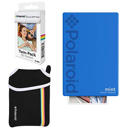 Imagen principal de Polaroid Mint: Impresora instantánea de Bolsillo (Azul) Paquete bási