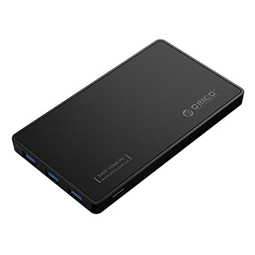 Imagen principal de ORICO - Carcasa externa para disco duro USB 3.0 de 2,5 con 3 puertos U