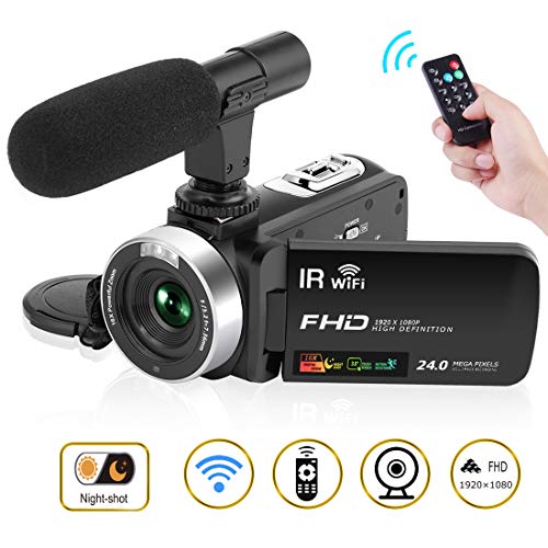 Imagen principal de Videocámara Cámara Cámara de Video HD 1080P 30FPS 24.0MP 3 '' Panta