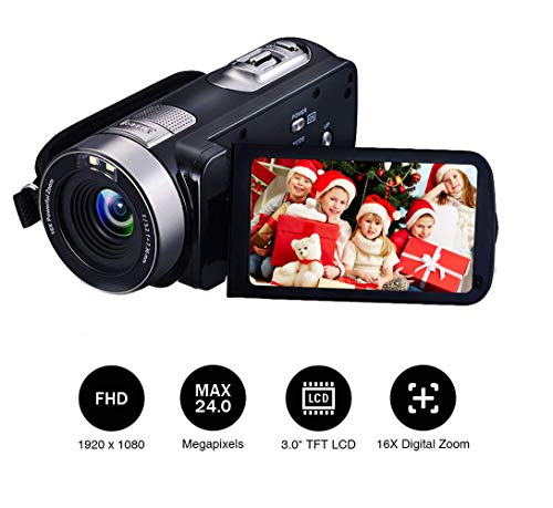 Imagen principal de Videocámara Cámara de Video Cámara Digital Full HD 1080P 24.0MP Cá