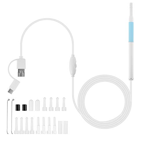 Imagen principal de Tutmonda Otoscopio inalámbrico WiFi Ear Endoscope 5.5mm Lens HD 720P 
