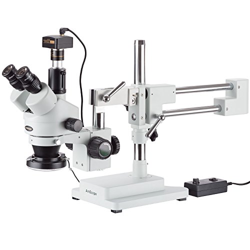 Imagen principal de AmScope SM-4TZ-144-5MT - Microscopio estéreo (144 Luces LED y cámara