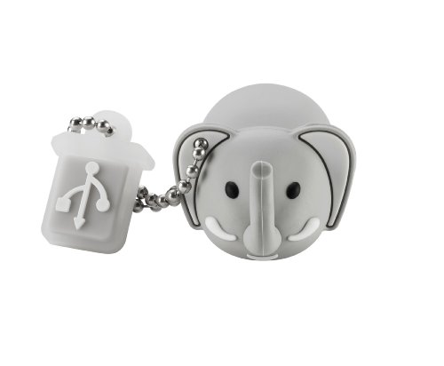 Imagen principal de Emtec M 323 Safari Elefante - Memoria USB 2.0, 4 GB, Lectura 15 MB/s, 