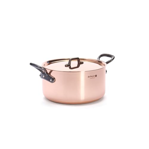 Imagen principal de De Buyer, CACEROLA COBRE INOX CON TAPA Y CON ASAS DE FUNDICION 20 CM-2