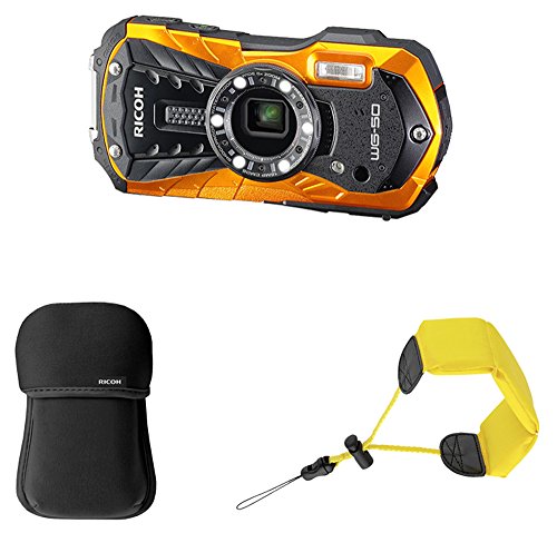 Imagen principal de Ricoh Kit Impermeable WG50 Naranja + Bolsa + Correa de Mano