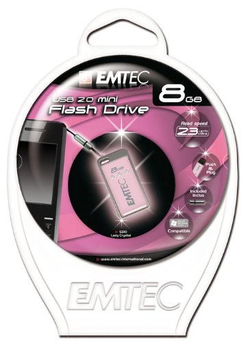 Imagen principal de Emtec S310 Crystal 8GB Unidad Flash USB USB Tipo A 2.0 Rosa - Memoria 