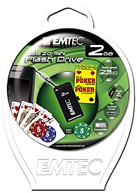 Imagen principal de Emtec S320 Poker 2GB Unidad Flash USB USB Tipo A 2.0 Negro - Memoria U