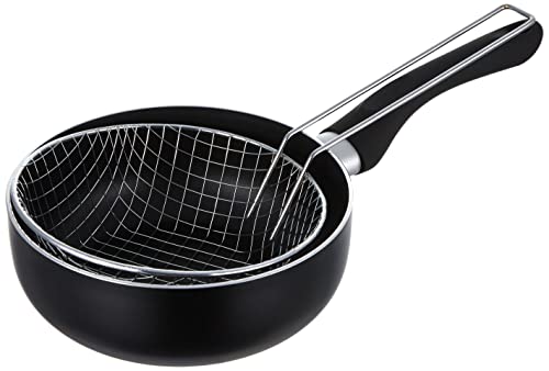 Imagen principal de IBILI 410618 Freidora con cestillo inducta, Negro, 18 cm