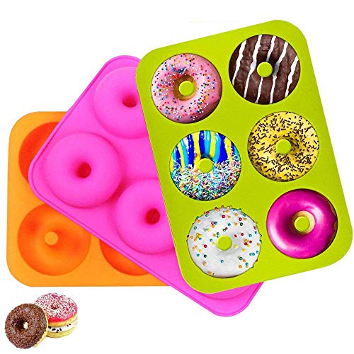 Imagen principal de Molde para Donut, 3 Pcs Molde de Rosquillas, Molde de Rosquilla para H