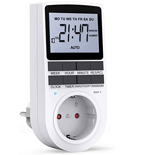 Imagen principal de RATEL Temporizador Digital Programable, Enchufe Programador con Herram