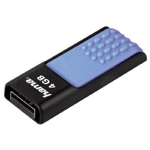 Imagen principal de Hama - 00104397, 4096 MB, USB 2.0, 10 MB/s, Azul, 18 mm, 51 mm