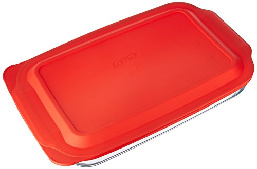 Imagen principal de Pyrex Bandeja rectangular para hornear con tapa (4.8 cuartos de galón