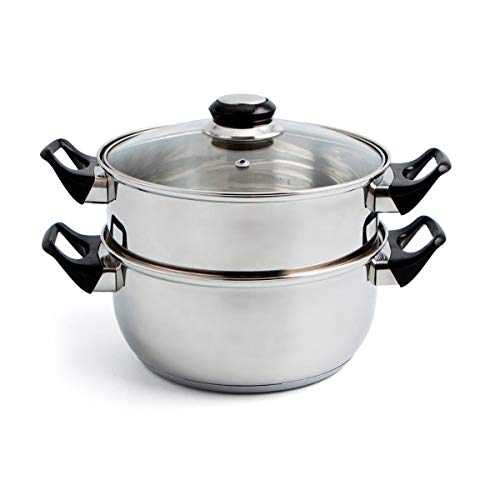 Imagen principal de Quid Gastro Fresh Set Vaporera Y Cacerola Acero Inoxidable 22cm - 360c