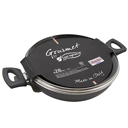 Imagen principal de San Ignacio Gourmet-Tartera De 28 Cms. con Tapa De Vidrio, Aluminio, G