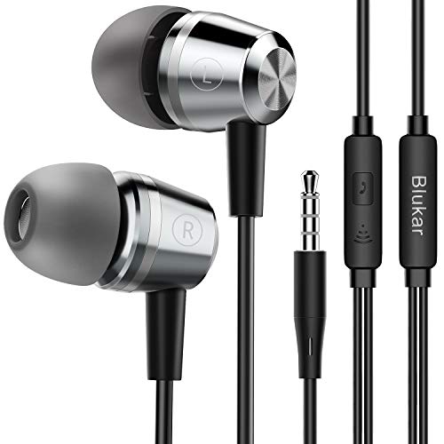 Imagen principal de Blukar Auriculares In Ear, Auriculares con Cable y Micrófono Headphon