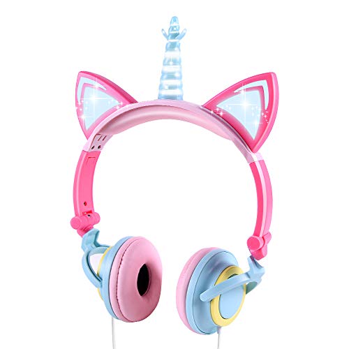 Imagen principal de Auriculares para niños, Auriculares Unicornio con Cable para niños, 