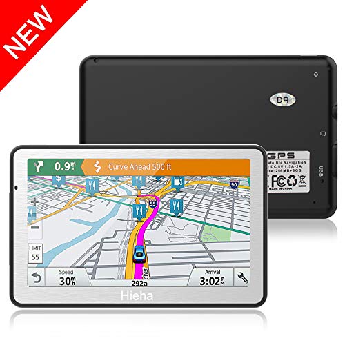 Imagen principal de GPS para Coches, Hieha 5 Navegador GPS 8GB Pantalla Táctil De Alta de