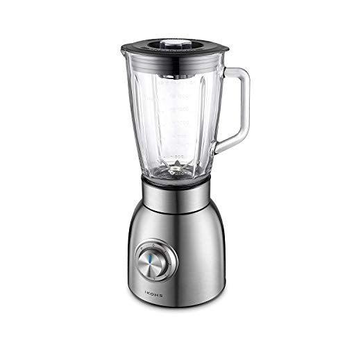 Imagen principal de IKOHS KRUM PRO - Batidora de vaso de cristal, 1250 W, 6 Cuchillas, 5 V
