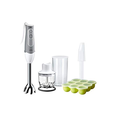 Imagen principal de Braun MQ 523 Baby batidora, 600 W, color blanco/gris