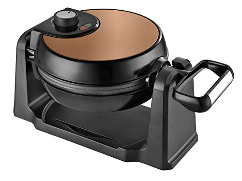 Imagen principal de Team Kalorik Gofrera eléctrica giratoria de acero inoxidable, 1000 W,
