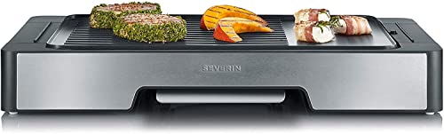 Imagen principal de Severin PG 8615 Plancha con Placa de Grill, Negro/Acero Inoxidable - C