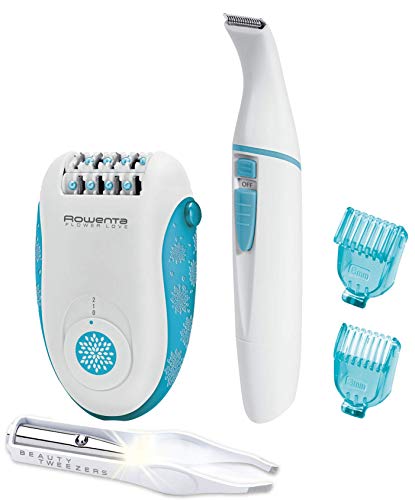 Imagen principal de Rowenta Depiladora Flower Love Kit 3 en 1 - EP2853F0-2 velocidades, 24