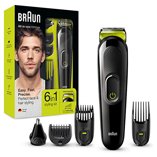 Imagen principal de Braun MGK3021 6 en 1 Recortadora Todo en Uno, Recortadora Barba y Cort