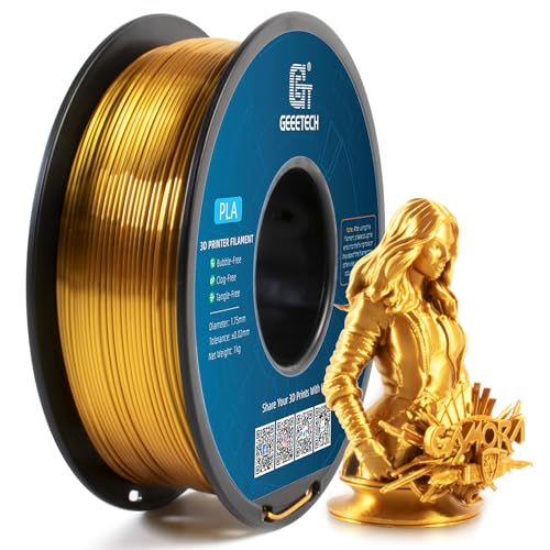 Imagen principal de GEEETECH PLA filamento 1.75mm Seda Oro, impresora 3D Filamento PLA 1kg