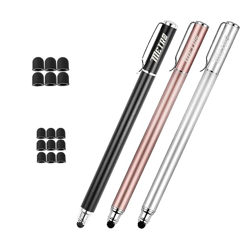 Imagen principal de Pack de 3 Lápices Capacitivos Punta Fina 2 en 1 Lápiz Capacitivo par