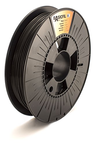 Imagen principal de Basicfil PLA 1.75 mm, 500 gr Filamento de Impresión 3D, Negro