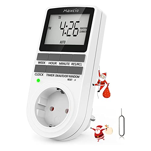 Imagen principal de Temporizador Enchufe Digital Programable, Maxcio Programador Enchufe S