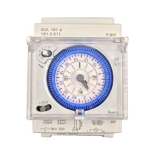 Imagen principal de SODIAL Interruptor Temporizador Mecánico Analógico 110V-220V 24 Hora