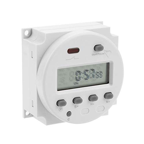 Imagen principal de Dianqi Programador Digital de 12V programable por Segundos, Blanco