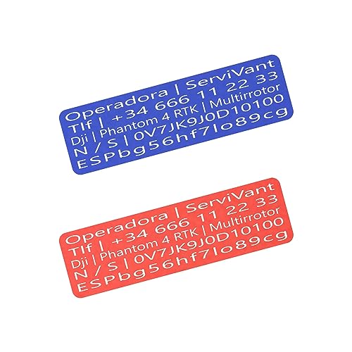 Imagen principal de SERVIVANT ? Pack 2 Uds. ? Placa Identificativa para Drones ? Placas pa
