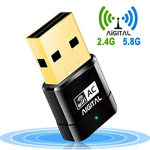 Imagen principal de WiFi Adaptador 600mbps Wireless Network Receptor Banda Dual (5G/433Mbp