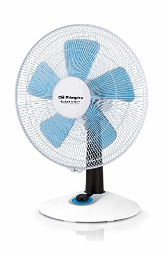 Imagen principal de Orbegozo TF 0138, Ventilador Silencioso de Sobremesa, 1, Azul/Blanco