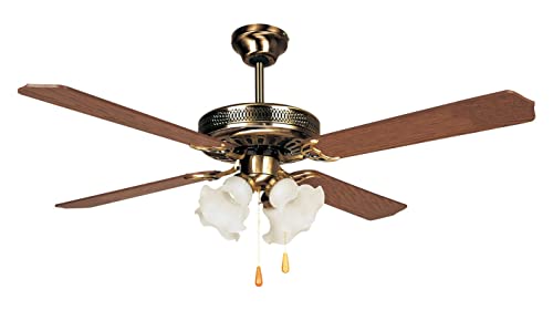 Imagen principal de Orbegozo CT 10132 M - Ventilador de techo con luz, 4 palas reversibles
