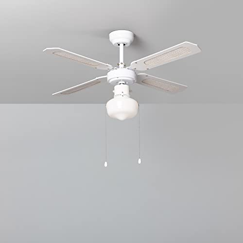 Imagen principal de TECHBREY - Havoc - Ventilador de techo con luz - Color Blanco - Motor 